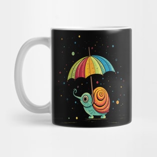 Snail Rainy Day With Umbrella Mug